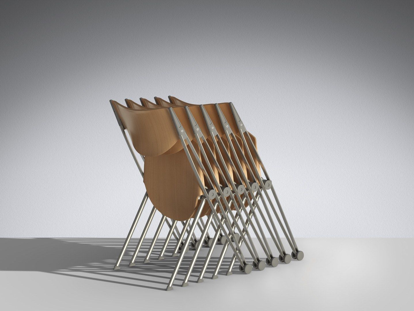 Складной стул для зала ожидания LAMM Conpass ARCH-00038319 - Вид №12