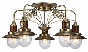 Потолочная люстра Arte Lamp Sailor A4524PL-5AB ARTE LAMP ДИЗАЙНЕРСКИЕ, SAILOR 058613 Бронза