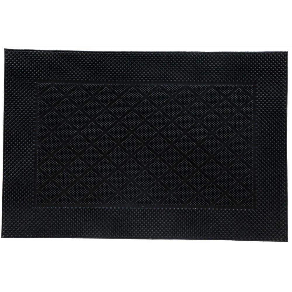 Коврик грязезащитный резина Inspire Nahel 40x60 см цвет чёрный STLM-2117544 - Вид №1