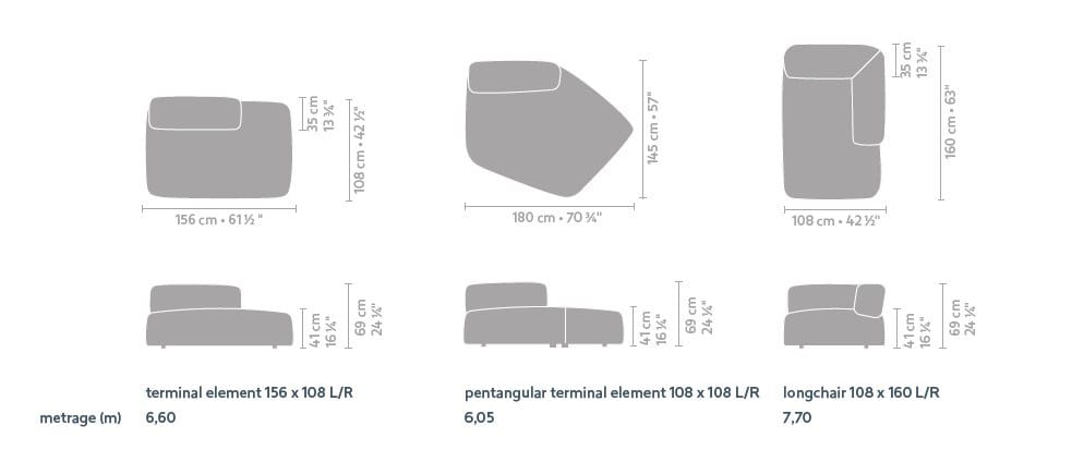 Тканевый изогнутый модульный диван Linteloo Gilbert ARCH-00115499 - Вид №2