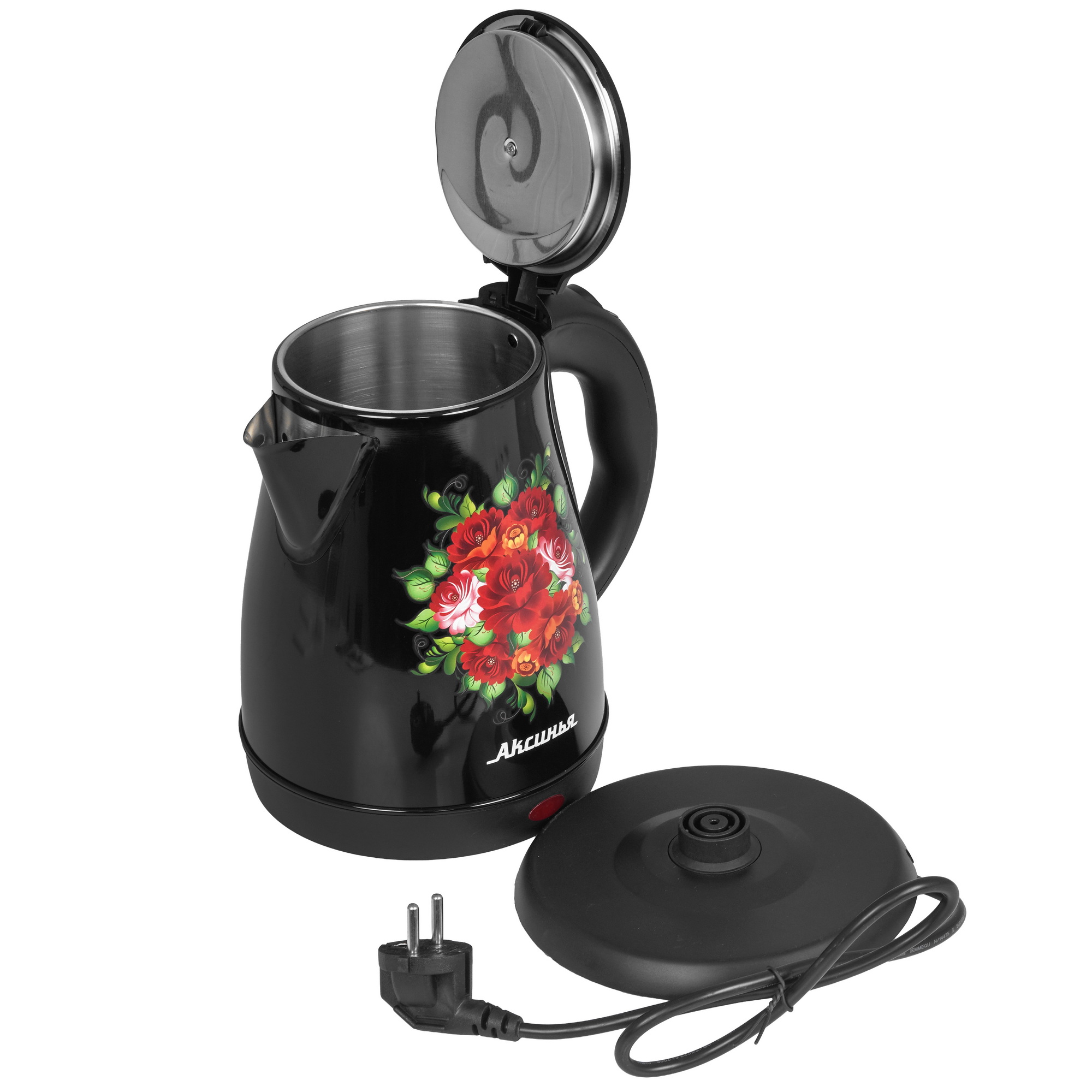8153352 Электрочайник АКСИНЬЯ КС-1051 черный STDN-0089237 - Вид №4