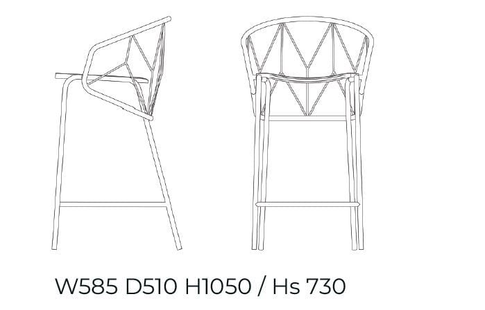 Стальной стул с порошковым покрытием Garda Furniture атаман ARCH-00047545 - Вид №2