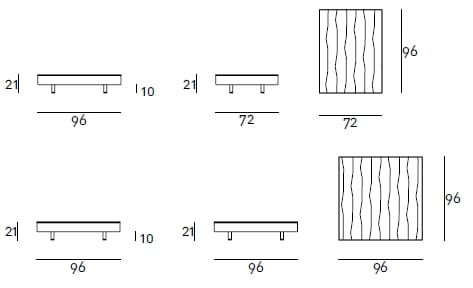Деревянный низкий журнальный столик Living Divani Lorentz ARCH-00040413 - Вид №6