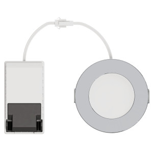 Спот встраиваемый светодиодный влагозащищенный Kilia 4.2 Вт, 350ЛМ IP65, нейтральный белый свет, цвет серебро INSPIRE