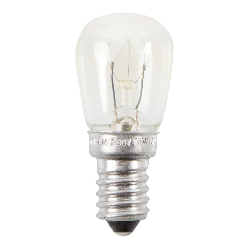 Лампа накаливания для холодильника Osram трубчатая T26/57 E14 15 Вт свет тёплый белый STLM-2087453