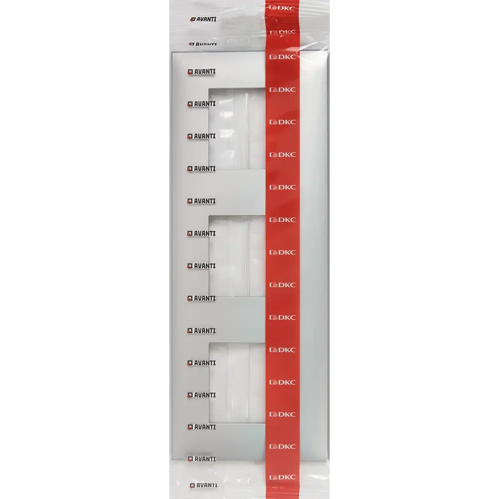 Рамка для розеток и выключателей DKC Avanti 3 поста цвет закаленная сталь STLM-2117076 - Вид №3