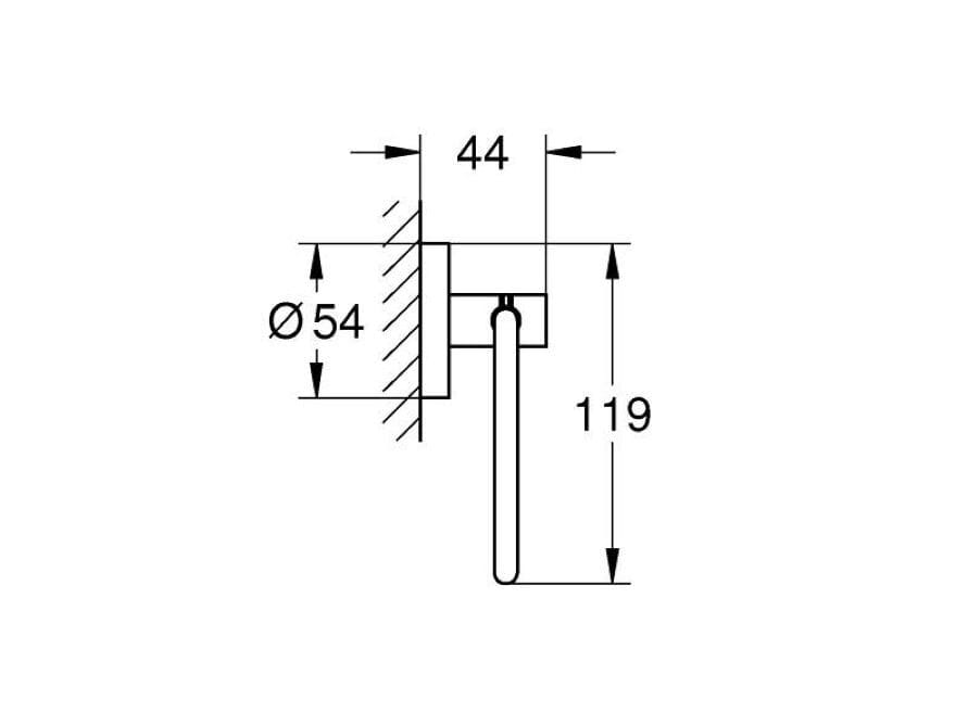 Металлический держатель рулона Grohe Essentials ARCH-00136727 - Вид №3