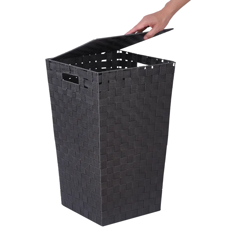 Корзина для белья Sensea Weaved 60 л цвет темно-серый STLM-2209515 - Вид №3
