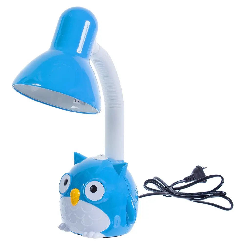Лампа настольная Сова E27 40 Вт цвет синий CAMELION STLM-2041223 - Вид №1