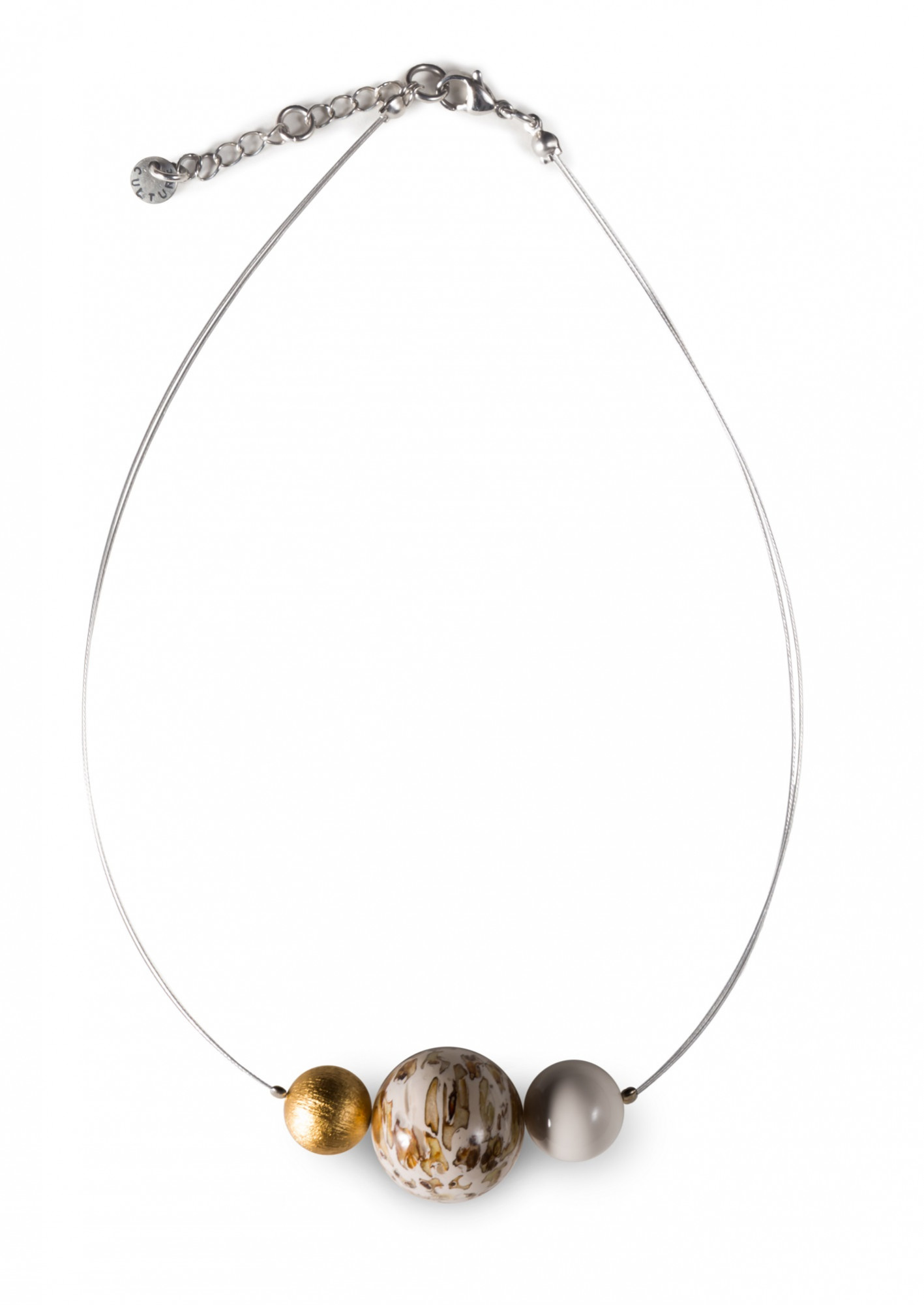 MIX_2292 Колье Elephant , дерево, алюминий Mix Culture Santreyd 