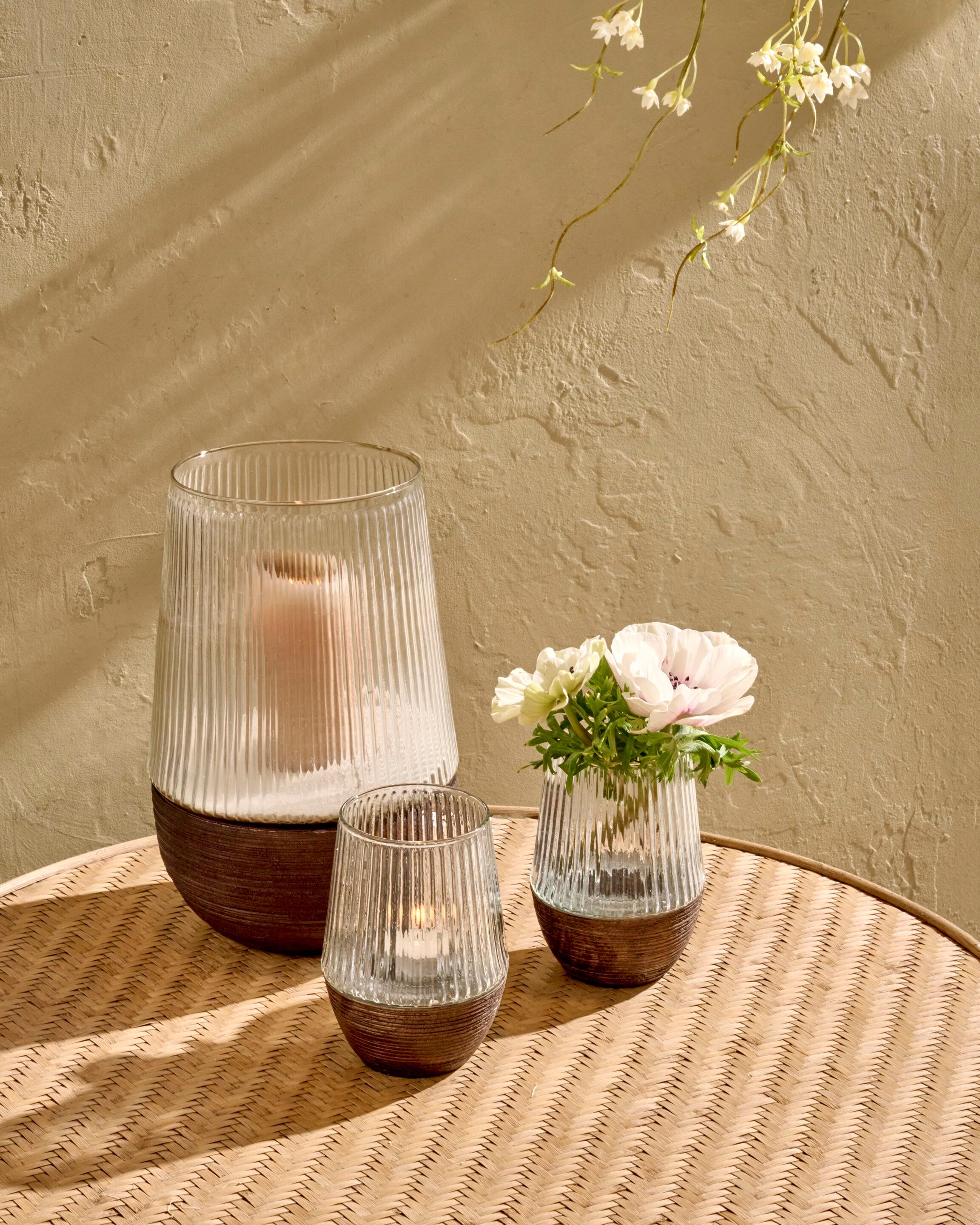 Деревянная и стеклянная ваза / подсвечник POMAX Arbre ARCH-00038800 - Вид №18