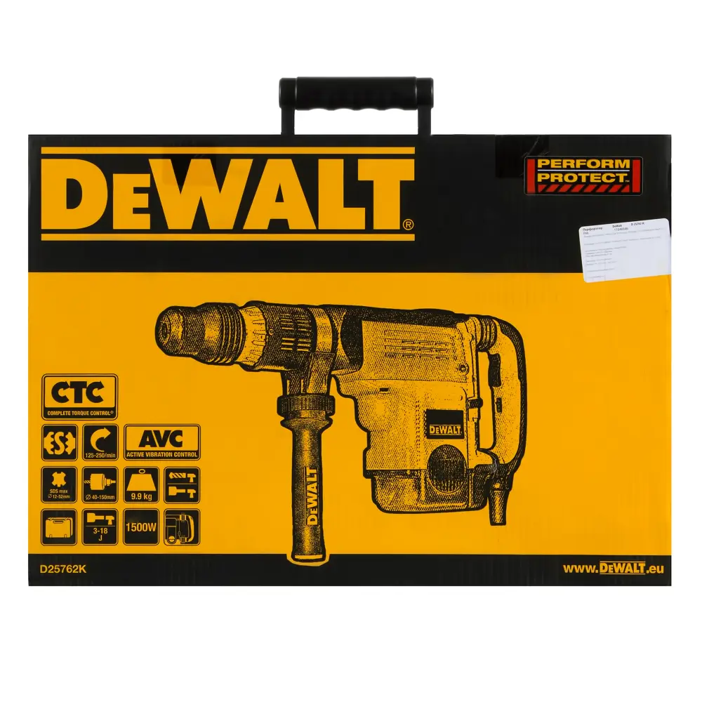 Перфоратор SDS-max DeWalt D25762K, 1500 Вт, 18 Дж 81975766 STLM-2057178  - Вид №4