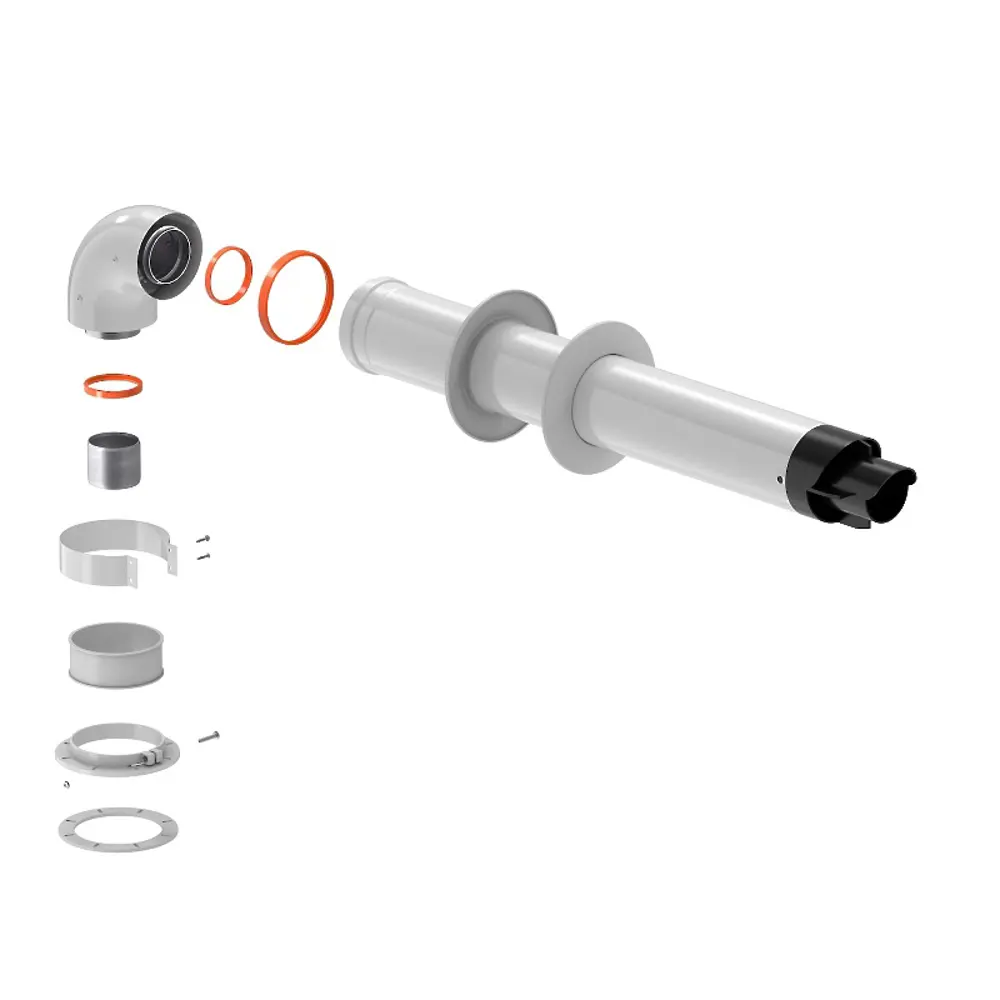 Комплект дымохода коаксиальный Royal Thermo D60/100 мм 0.9 м Отсутствует STLM-2135597