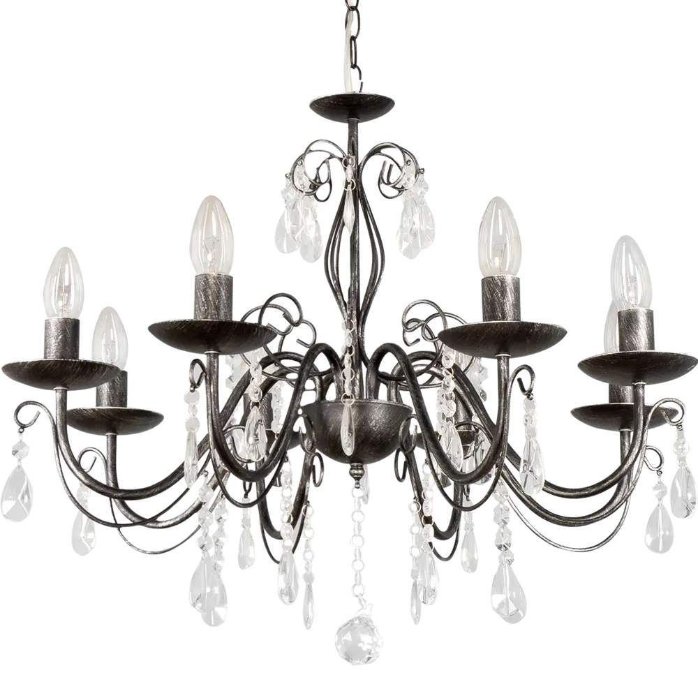 Люстра De Markt Аврора с хрустальными подвесками для гостиной и столовой 82312578 STLM-0024422 - Вид №4