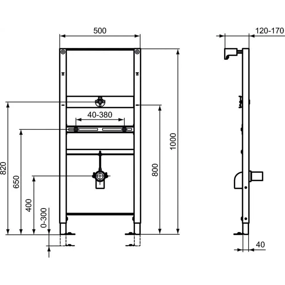 Рама для монтажа писсуара Ideal Standard ProSys STLM-2032233 - Вид №2