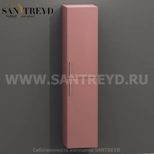 MDC143 Высокий шкаф с двумя створками 160 см розовый Globo 4ALL Италия