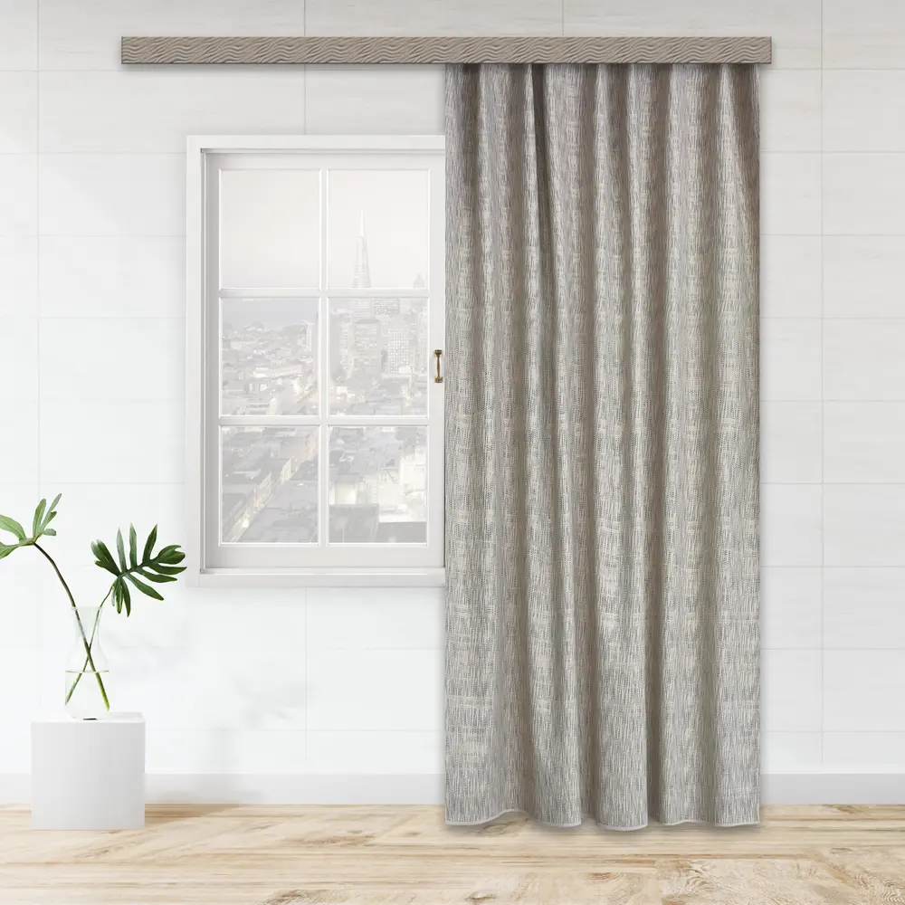 Штора на ленте Штрихи 160x260 см цвет кофейный WITERRA STLM-2127966 - Вид №6