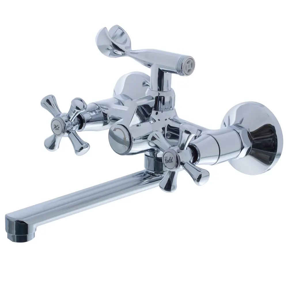 Смеситель для ванны Грано универсальный двухвентильный BRISSEN STLM-2080057 - Вид №1