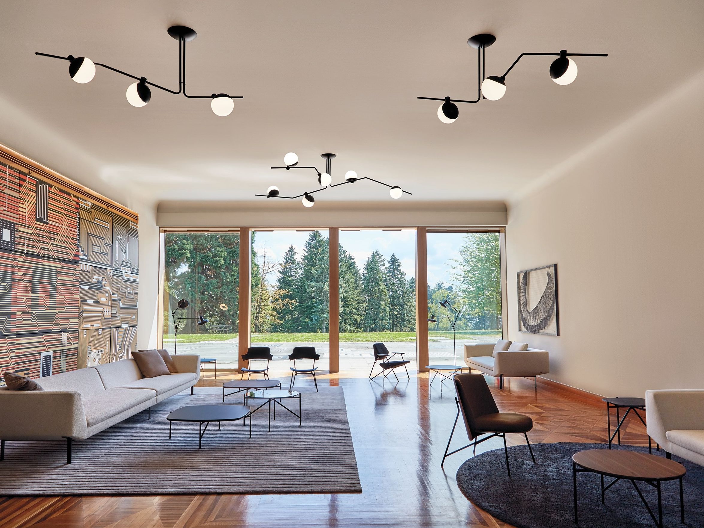 Светодиодный потолочный светильник из стали и стекла Grupa Baluna ARCH-00064957 - Вид №2