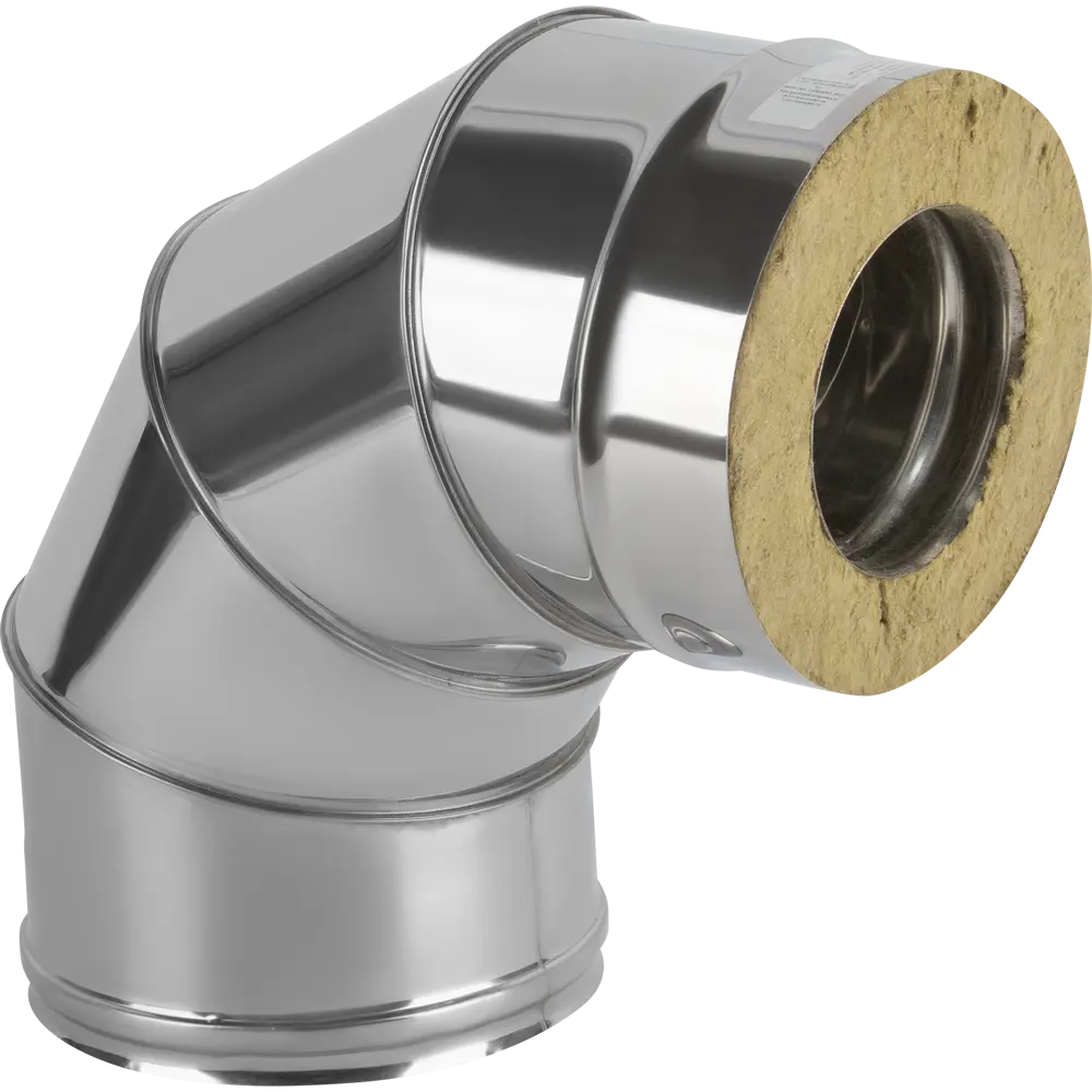 Сэндвич-колено Металлик и Ко 90° D120x200 мм 430/0.8 мм STLM-2047799