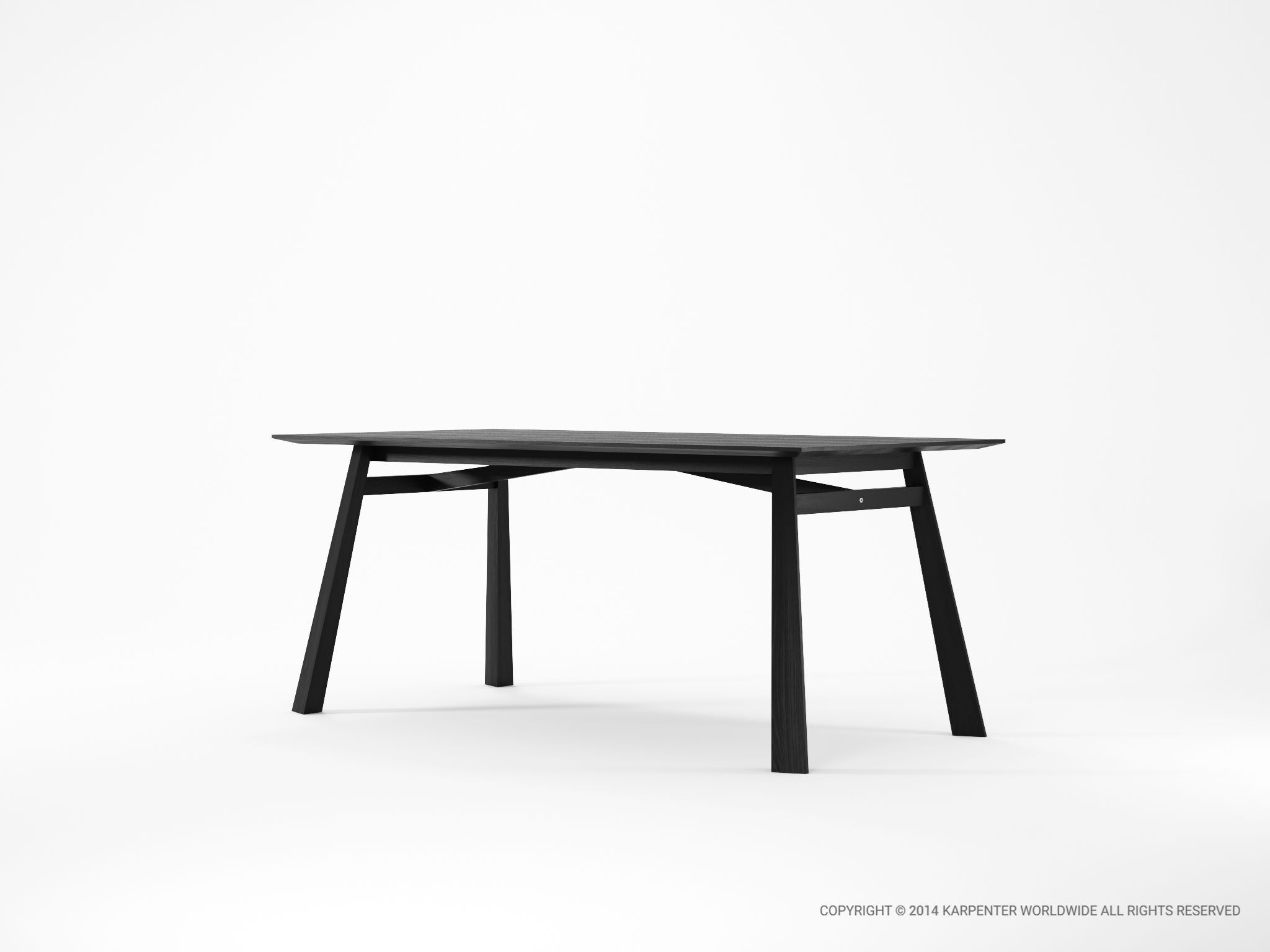 Деревянный прямоугольный обеденный стол KARPENTER Carpenter ARCH-00090644 - Вид №16
