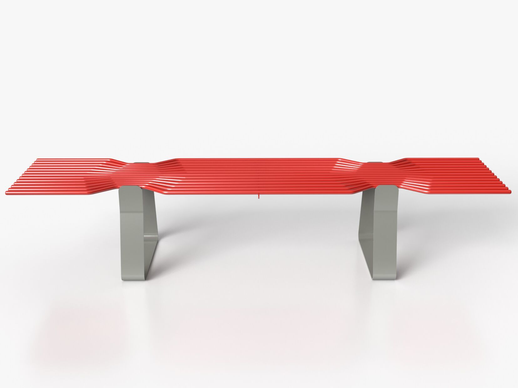 Оцинкованная стальная скамья без спинки Viscio Urban Design CARAMELLA ARCH-00038662 - Вид №8