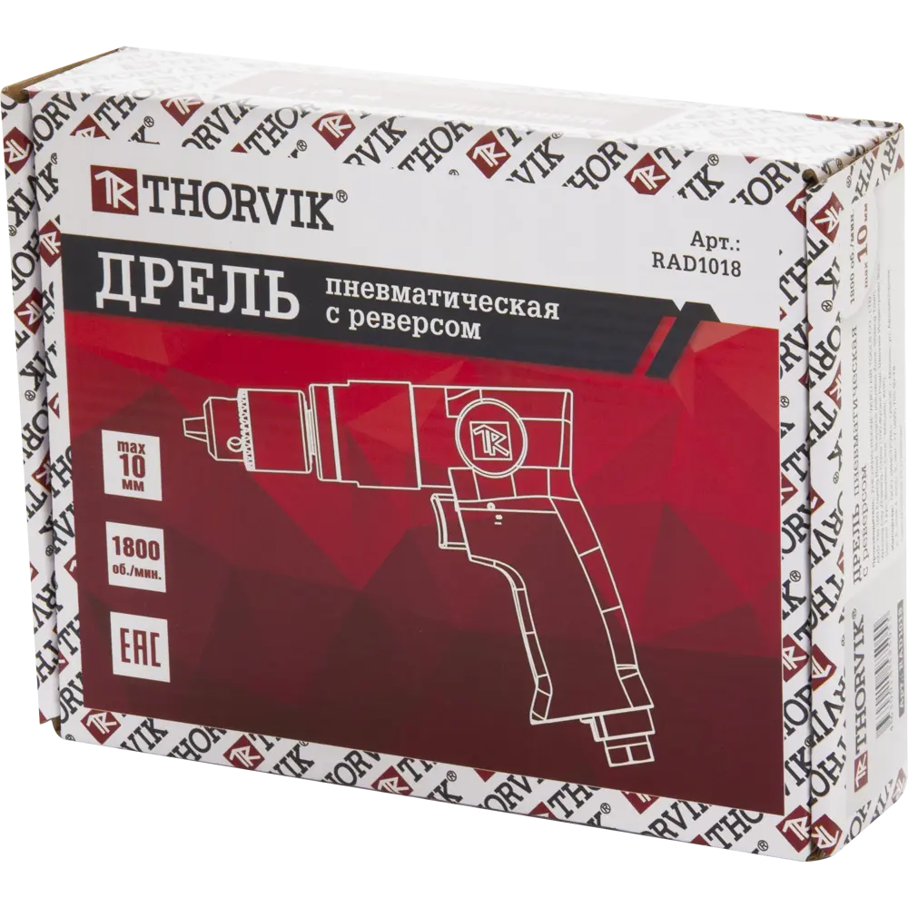 Дрель пневматическая Thorvik RAD1018 1800 об/мин STLM-2211969 - Вид №4