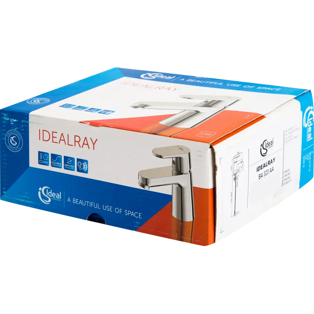 Смеситель для раковины Ideal Standard Idealray однорычажный цвет хром STLM-2124119 - Вид №3