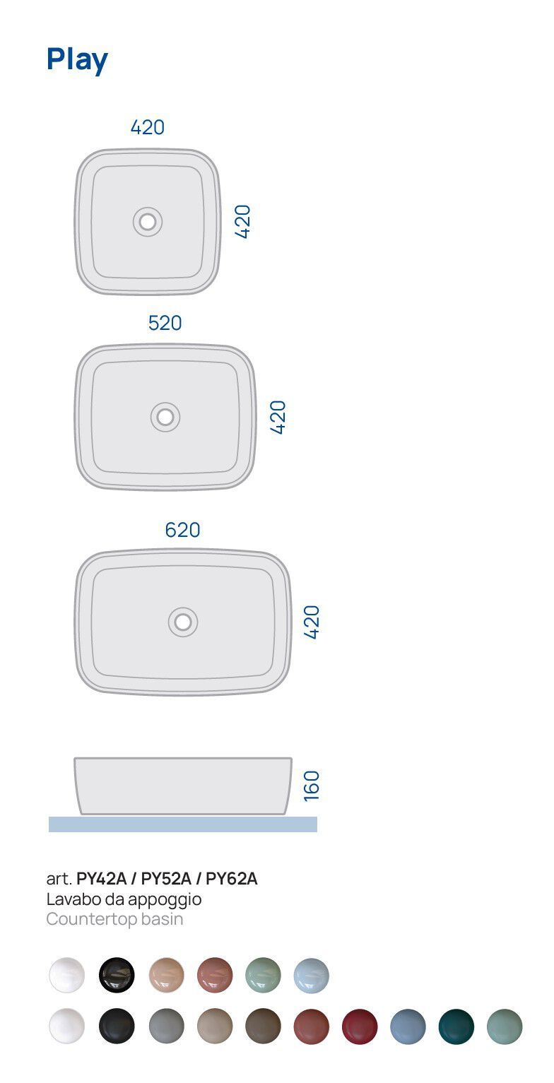 Керамическая раковина Ceramica Flaminia Play ARCH-00046695 - Вид №3