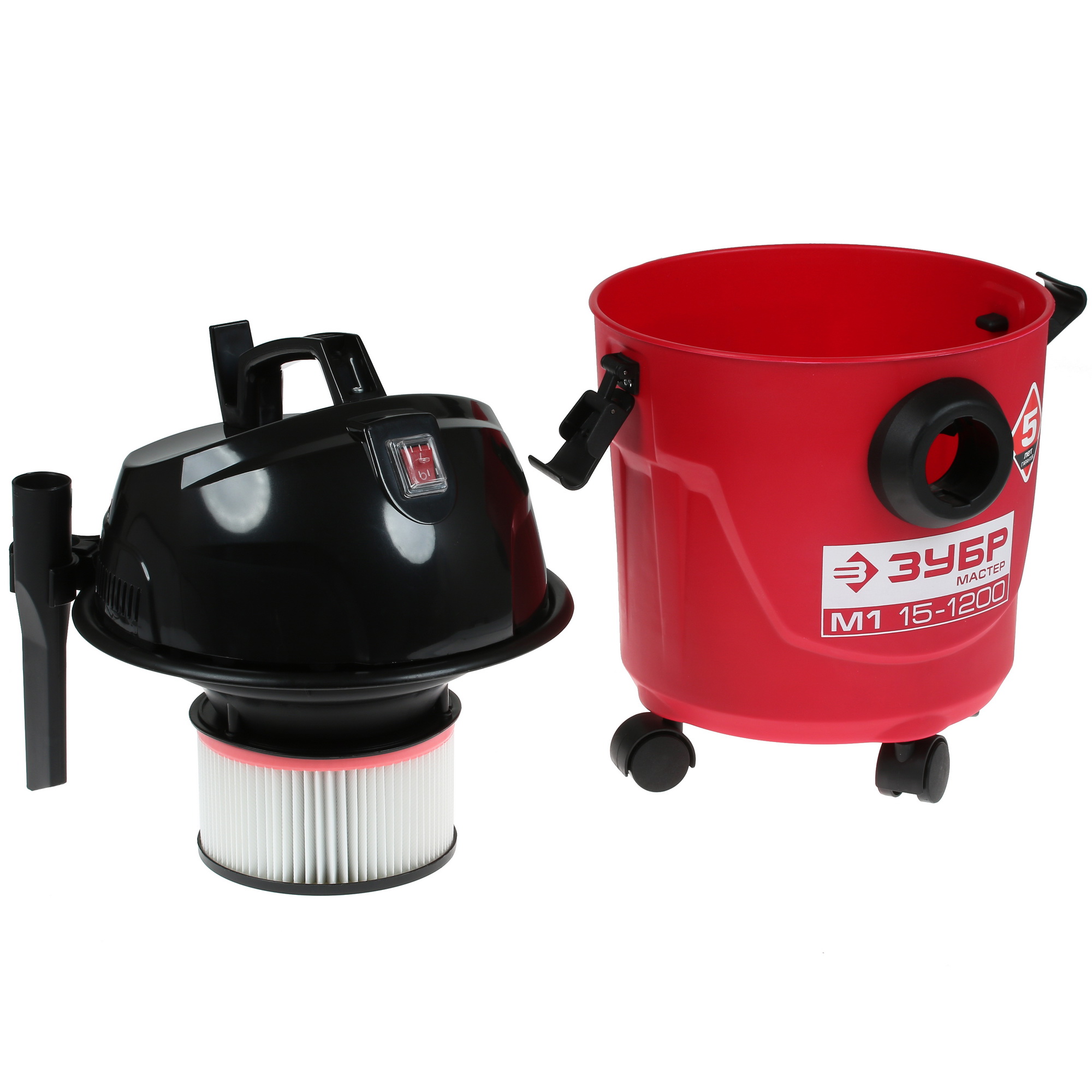 Строительный пылесос  Зубр ПУ-15-1200 М1 8155606 STDN-0082636 - Вид №5
