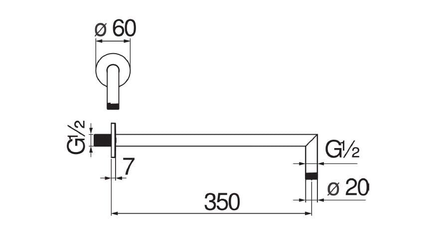 Настенный душ Nobili Солнце ARCH-00005086 - Вид №2