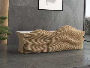 Стойка регистрации из фанеры