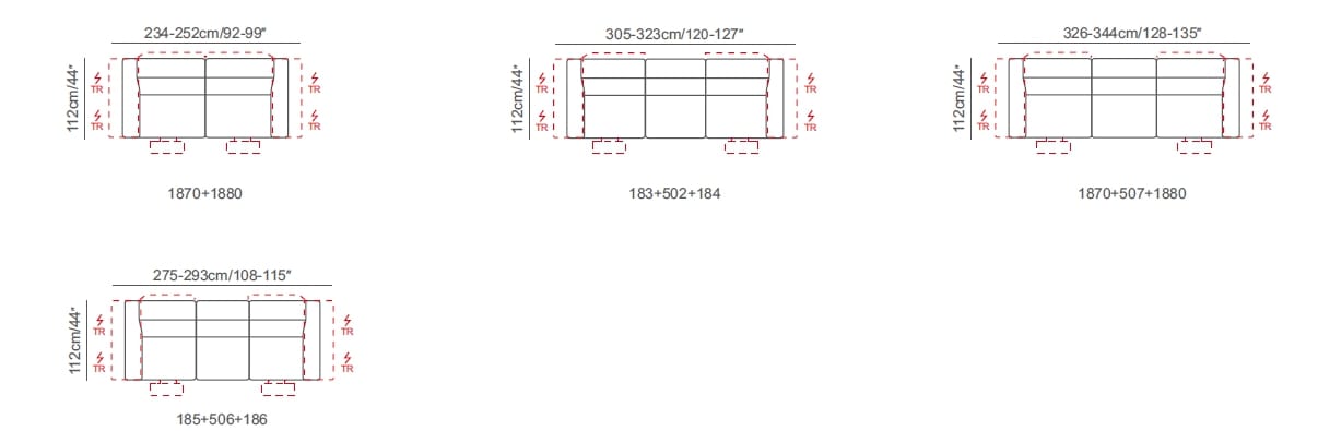 Модульный кожаный диван с электроприводом CAMPO DE' FIORI LULL ARCH-00067874 - Вид №10