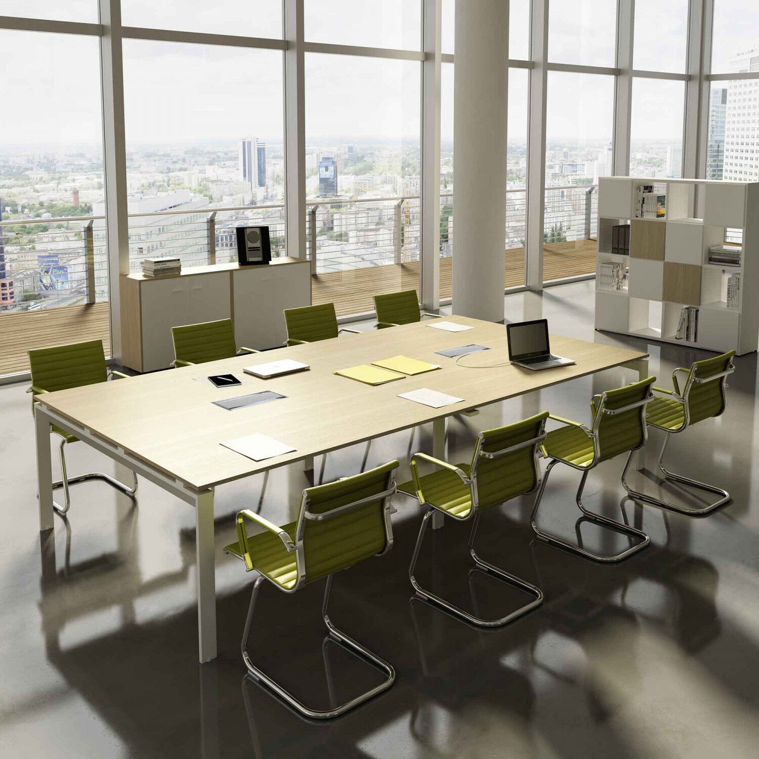 Прямоугольный стол для совещаний с системой люверсов CUF Milano Doria ARCH-00079444 - Вид №8