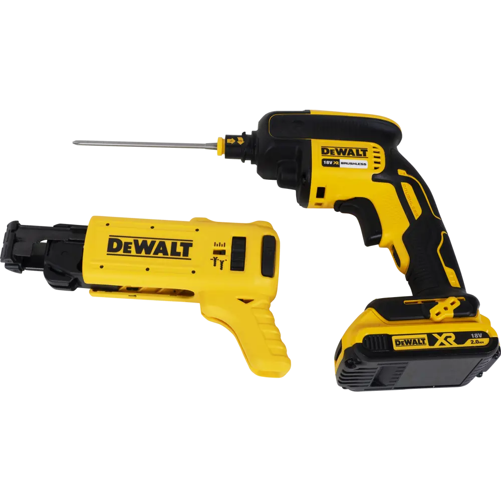 Шуруповерт бесщеточный аккумуляторный по гипсокартону DeWalt DCF620D2K-QW, 18 В Li-ion 2х2 Ач STLM-2172312 - Вид №6