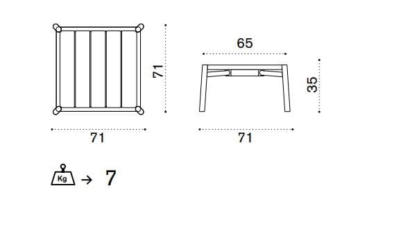 Садовый стол из тикового дерева Ethimo ARCH-00057424 - Вид №5