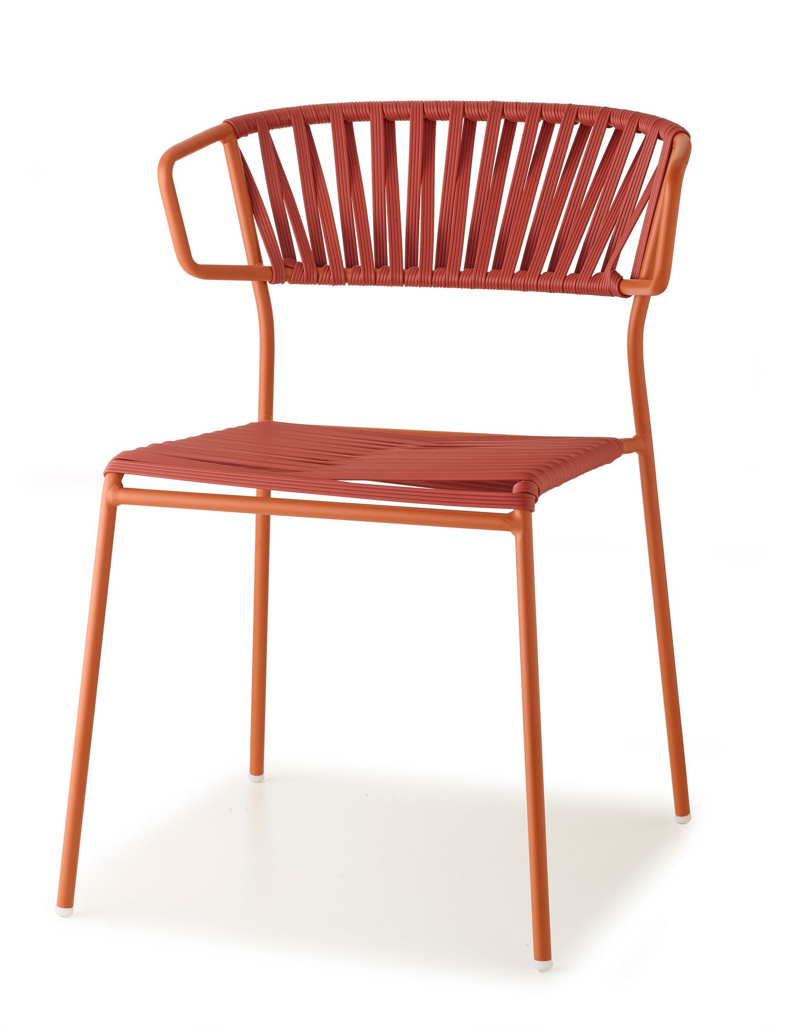 Открытый стул из нержавеющей стали и плетеной проволоки из ПВХ S-CAB Лиза ARCH-00125424 - Вид №15