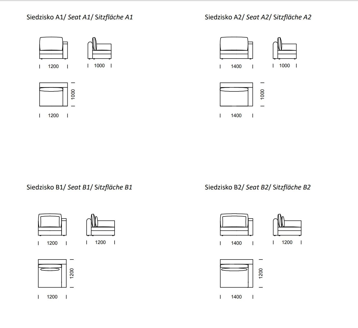 2-местный тканевый диван Nobonobo Raksa ARCH-00105969 - Вид №5