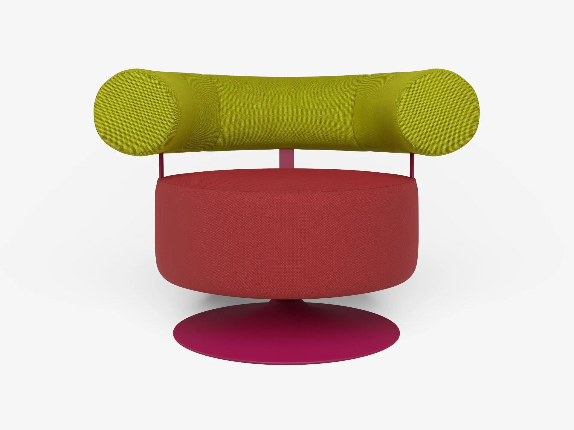 Ткань поворотный стул с подлокотниками Branca Lisboa GOMO ARCH-00053643 - Вид №3