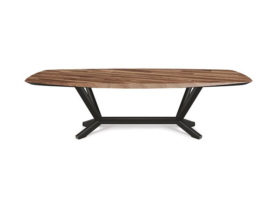 Стальной и деревянный бочковый стол Cattelan italia строгальный станок ARCH-00007381 - Вид №2