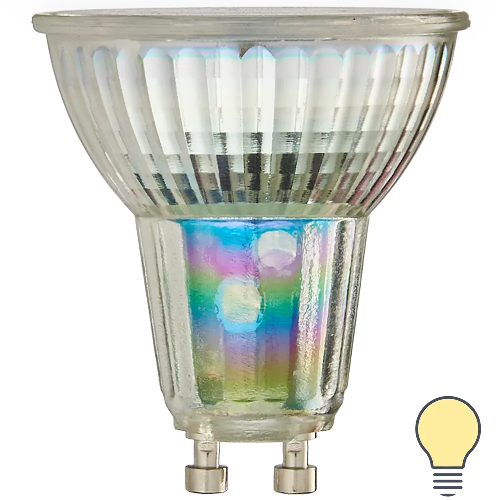 Лампа умная светодиодная Osram Smart Plus GU10 220-240 В 5 Вт спот матовая 350 лм теплый белый свет LEDVANCE STLM-2082933