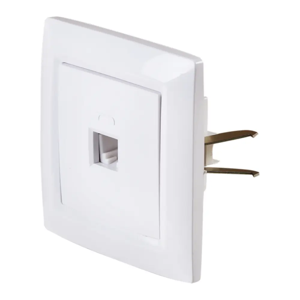 Телефонная розетка встраиваемая Reone RJ11, цвет белый STLM-2202725 - Вид №1