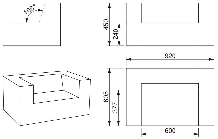 Диван из пены QM Quinze & Milan Минус+ ARCH-00151744 - Вид №1