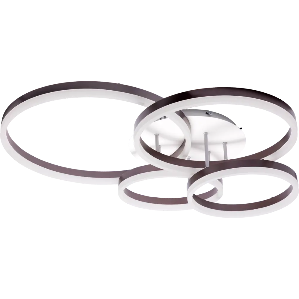 Люстра потолочная светодиодная диммируемая Ritter Eclipse 52084 3 с д/у 124 Вт 31 м² 2700К-6500К цвет белый/коричневый STLM-2110216 - Вид №4