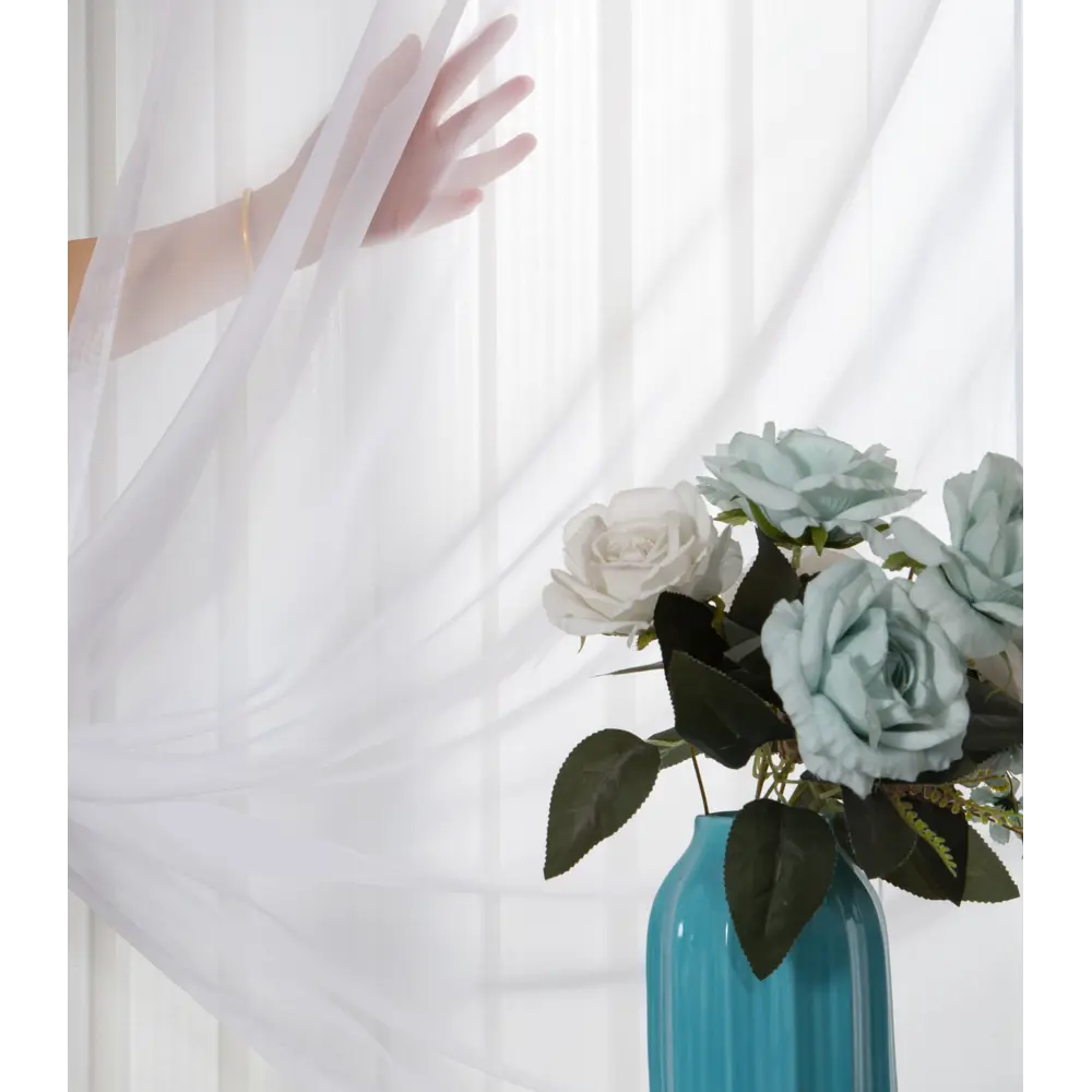 Тюль Kreaforta Net Doble вуаль белый 200x280 см на кулиске 89391994 STLM-1575397 - Вид №4