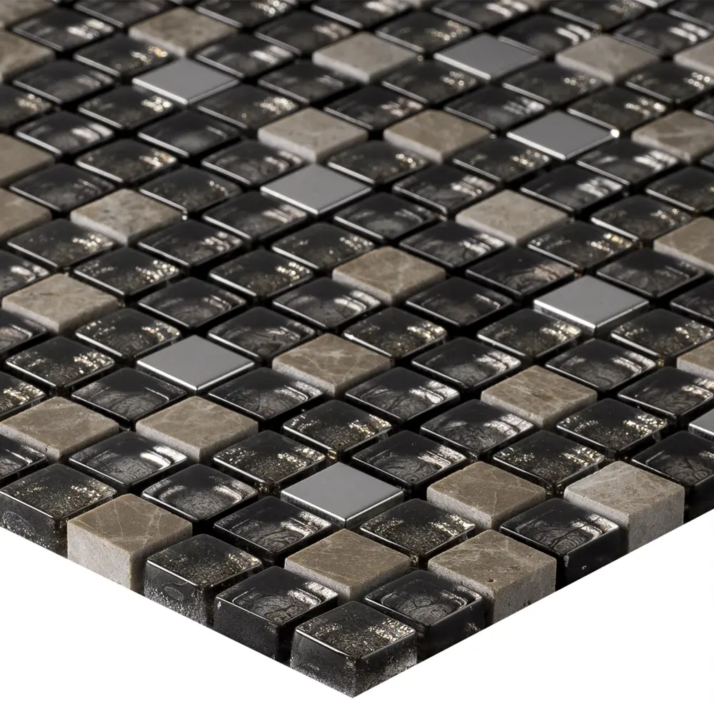 Мозаика стеклянная Artens 30x30 см цвет коричневый Металл STLM-2040025 - Вид №3
