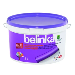 Краска для стен Belinka ВД Latex B3 матовая белая 1.86 л