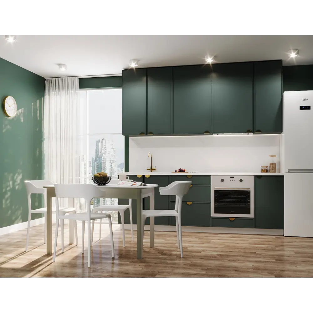 Кухонный карниз Зея 220x7 см KONSENSA МДФ цвет зеленый Инта зелёная STLM-2180911 - Вид №4