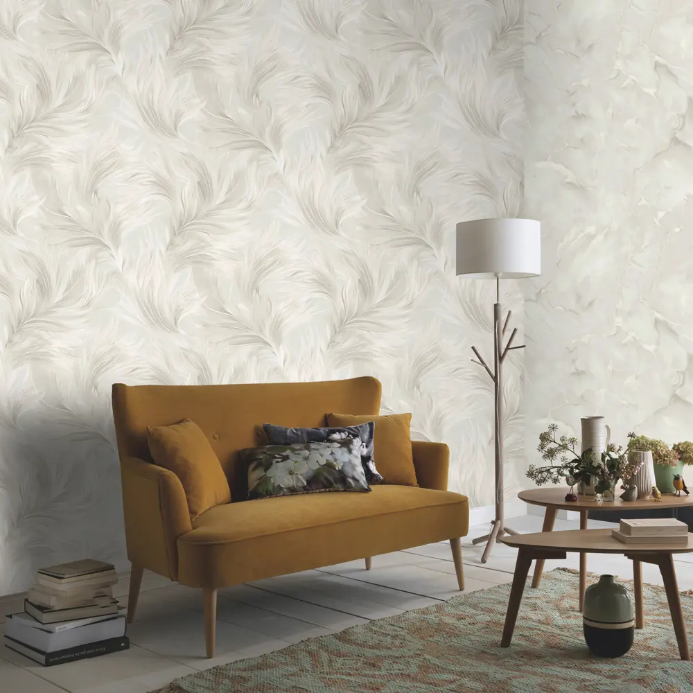 Обои флизелиновые Erismann Levita бежевые с абстрактным рисунком 89426021 STLM-1569630 - Вид №4