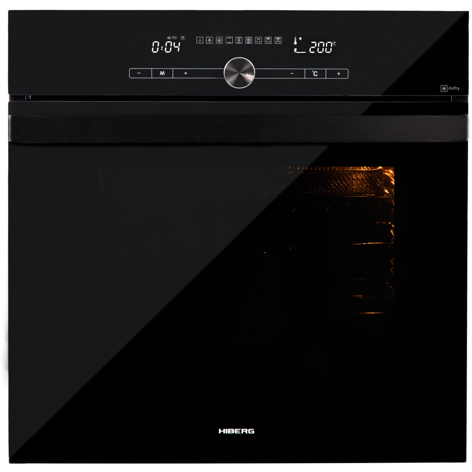 9171884 Электрический духовой шкаф HIBERG VM 6193 B черный STDN-0065107